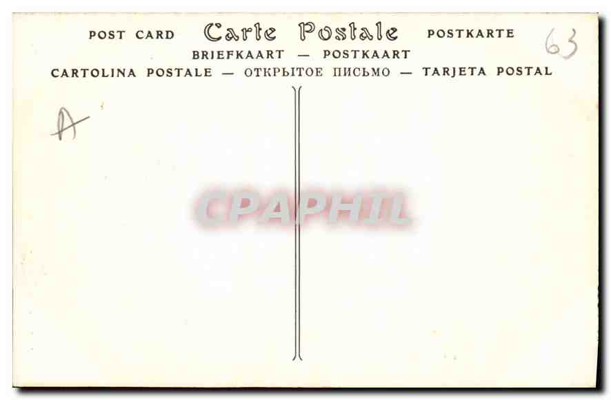 CPA Montferrand (Puy de Dome) Maison dite des Licornes Porte du XVe siecle — Verso