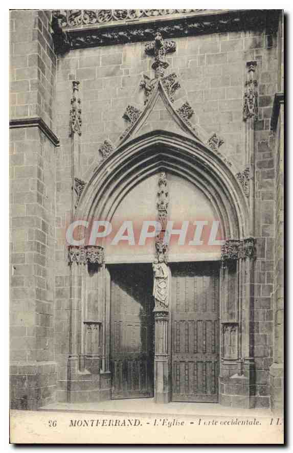 CPA Montferrand L'Eglise Porte occidentale