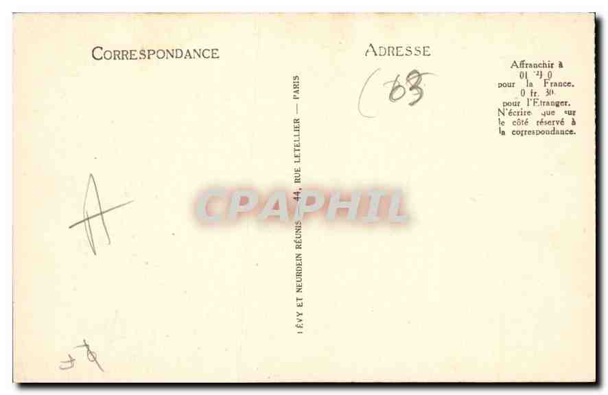 CPA Montferrand Maison dite du Sire de Beaujeu — Verso