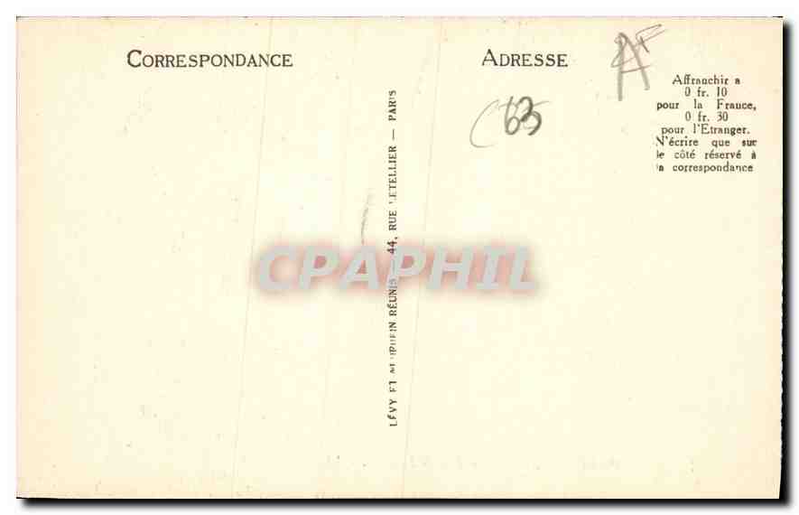 CPA Montferrand Maison dite de Lucrece — Verso