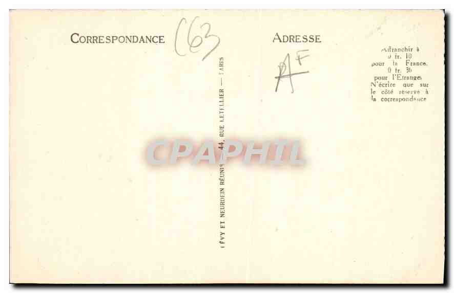 CPA Montferrand Porte du XVe siecle — Verso