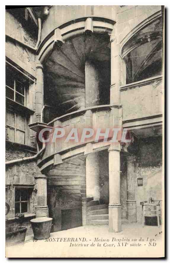 Montferrand - Intérieur de la Cour, Maison Desplats au du Lys, XVIIe siècle
