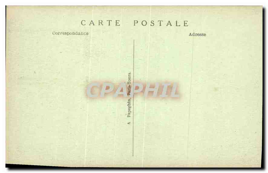 CPA Chinon (I et L) Vue generale vers le Chateau et la Tour de l'Horloge — Verso