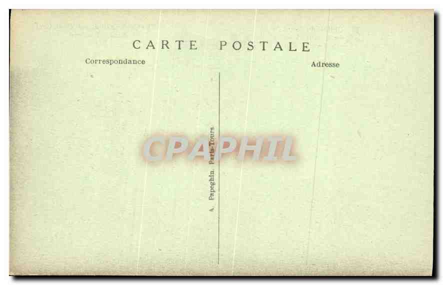 CPA Chinon (I et L) Rue du Grand Carroi et Porte d'entree du Chateau — Rückseite