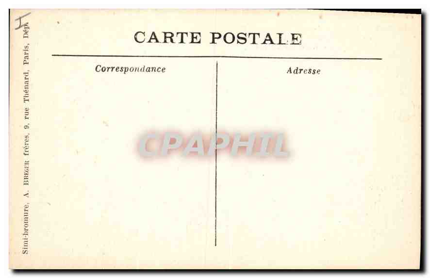 Senlis — Ruinen des alten Schlosses und Besitz von M. le Comte Furquet de la Boissérie — Die Wachtturm — Rückseite