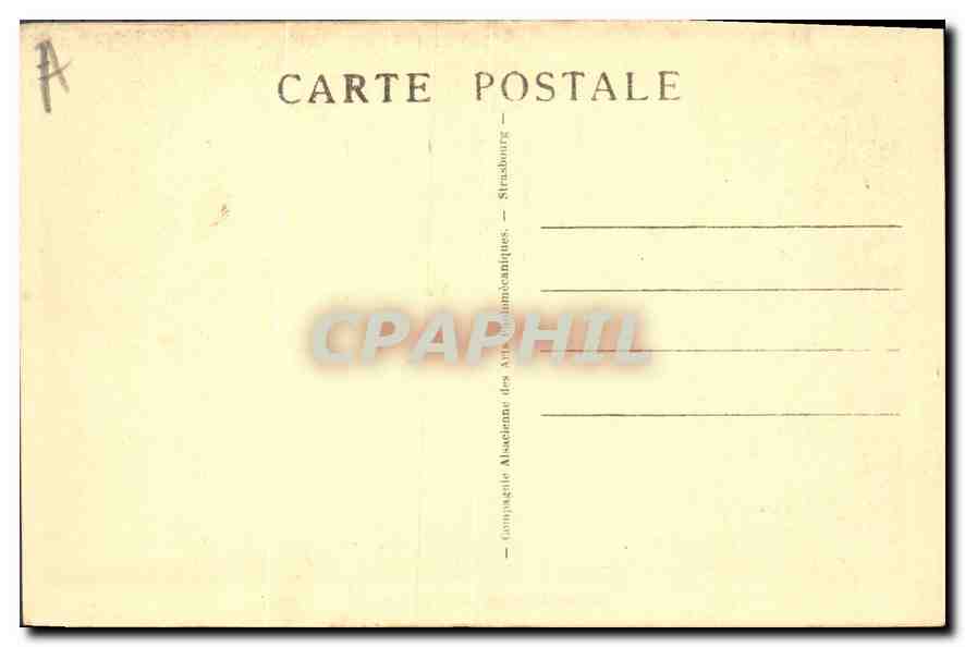 CPA Gerardmer Au bord du Lac — Rückseite