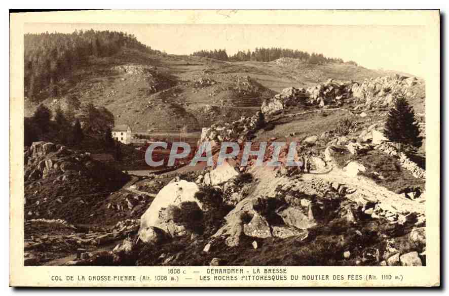 CPA Gerardmer La Bresse Les Roches Pittoresques du Moutier des Fees (alt 1110 m)