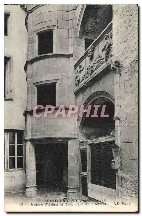 Montferland (Pays de Liège) — Haus von Adam und Eva, Innenstiege — ND Phot.