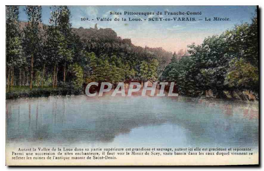 CPA Site Pittoresque de Franche Comte Vallee de la Loue Scey en Varais Le Miroir