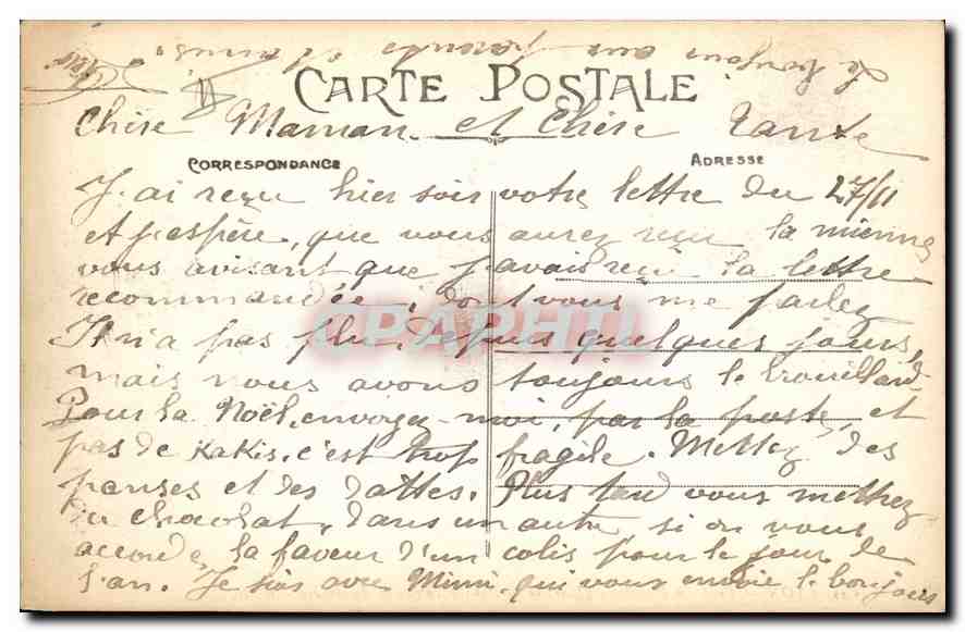 CPA Lyon Pont la Feuillee Quartier St Paul et coleau de Fourviere — Rückseite