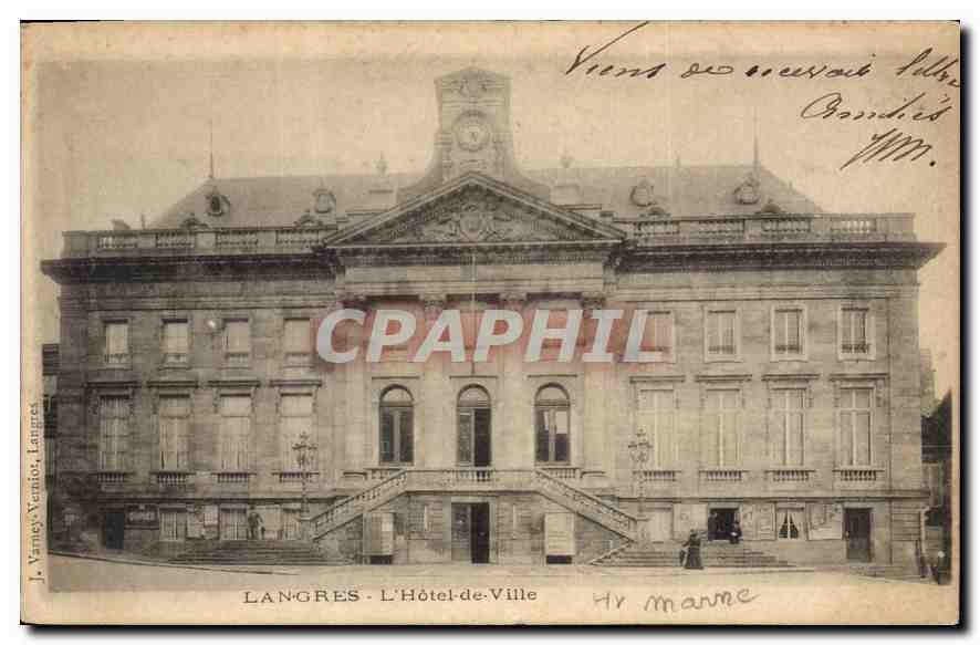 CPA Langres L'Hotel de Ville