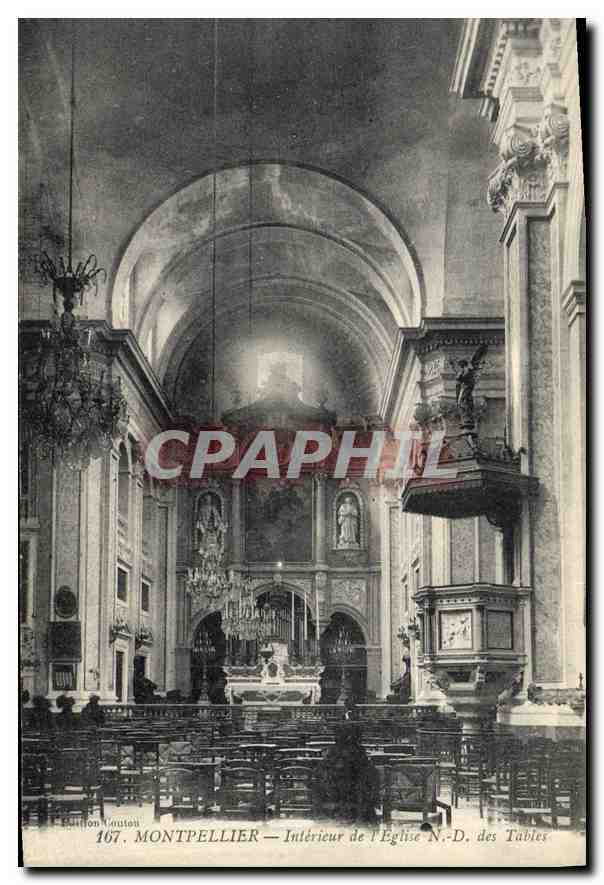 CPA Montpellier Interieur de l'Eglise N D des Tables