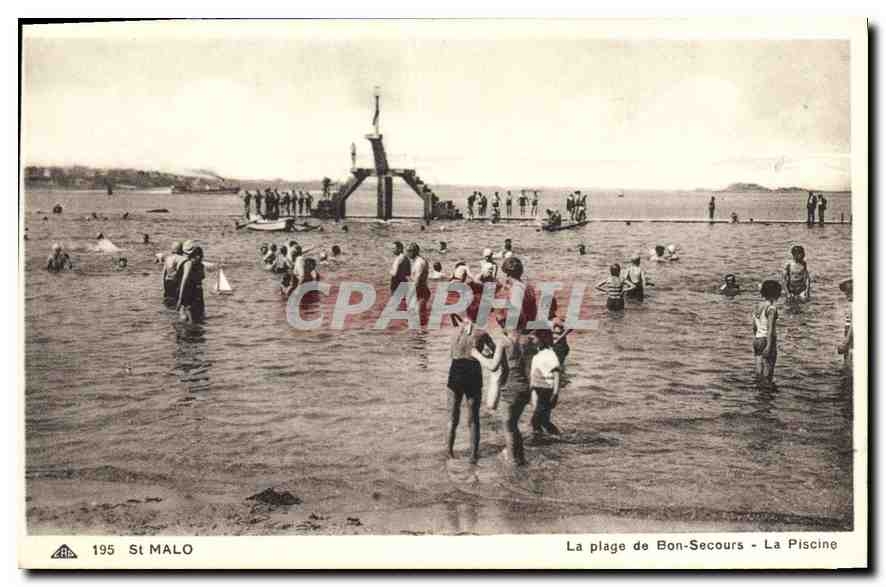 La plage de Bon-Secours - La Piscine — Saint-Malo