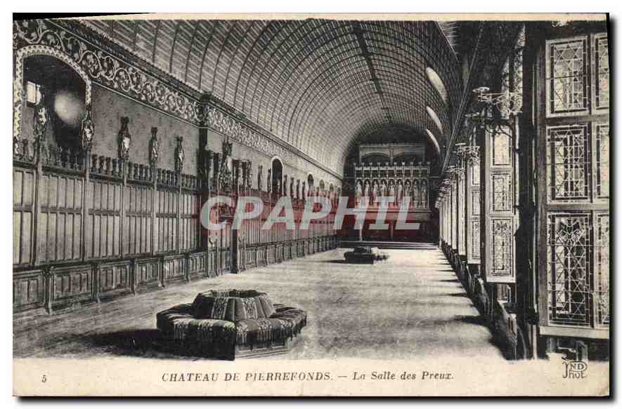 CPA Chateau de Pierrefonds la Salle des Preux