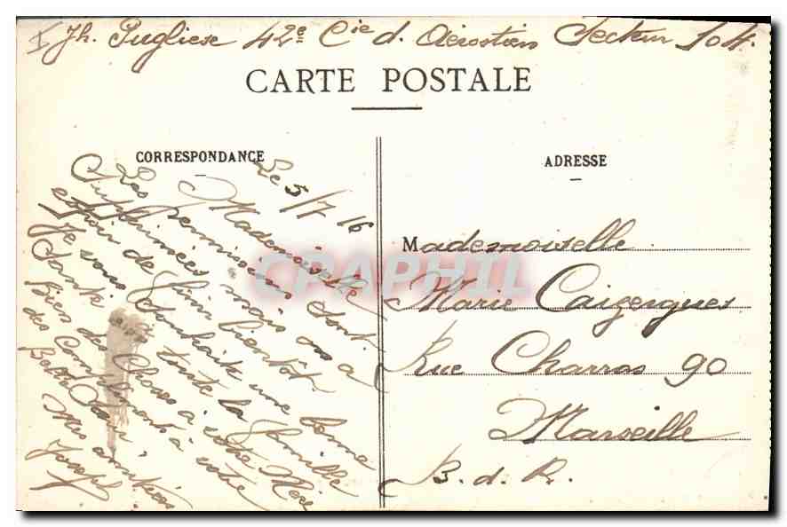 CPA Compiegne Coin du Parc avec vue sur le Chateau — Rückseite