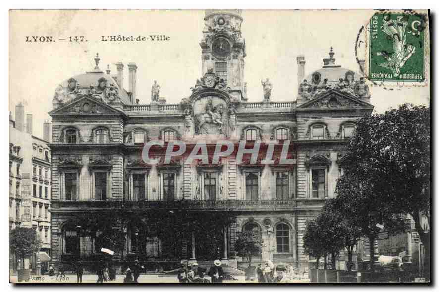 CPA Lyon L'hotel de Ville