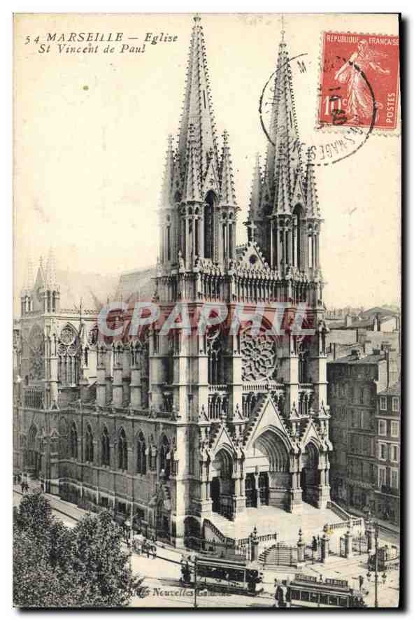 Marseille — Église Saint-Vincent-de-Paul — éditeur Neuvélaise, n° 54