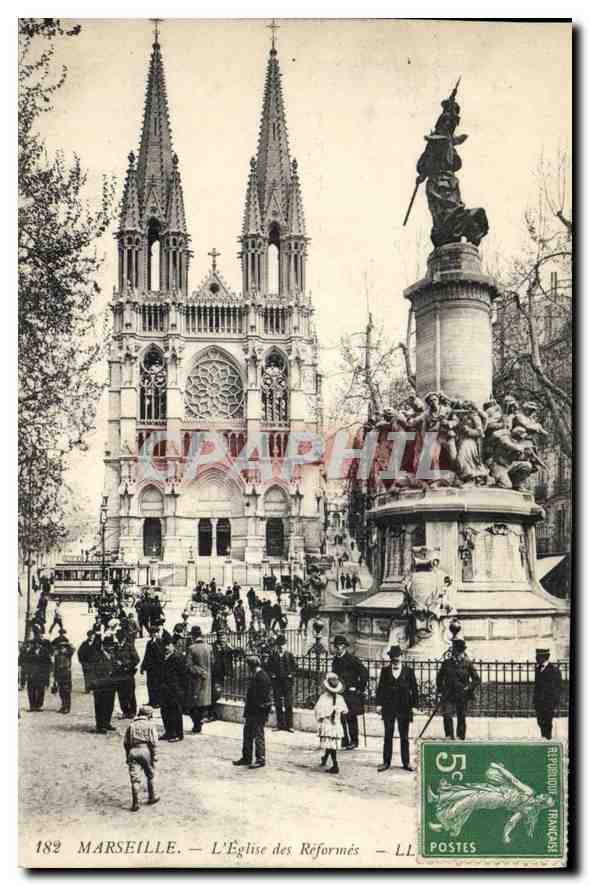 CPA Marseille L'Eglise des Reformes