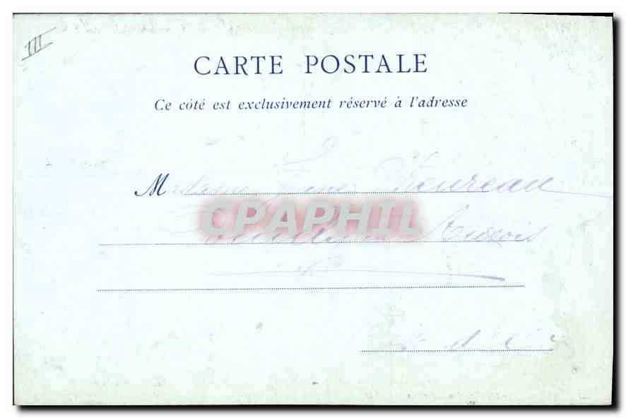 CPA Marseille L'Eglise des Reformes — Verso