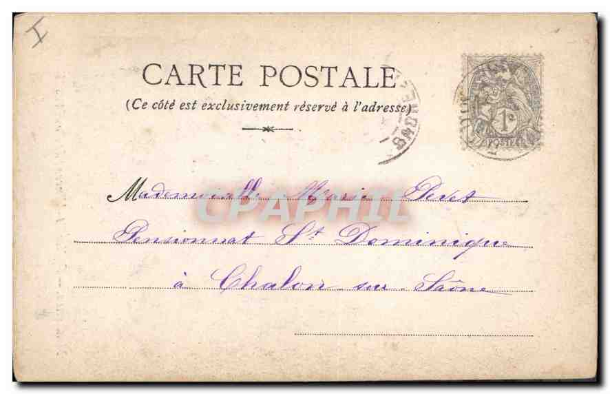 CPA Marseille Eglise St Vincent de Paul (Les Reformes) — Rückseite