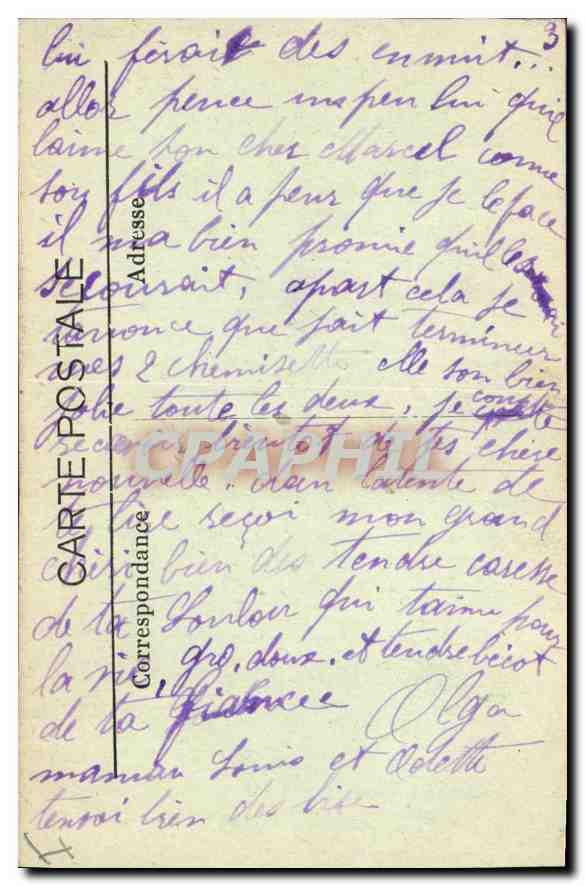 CPA Marseille Eglise Reformes et Monument des Mobiles — Rückseite