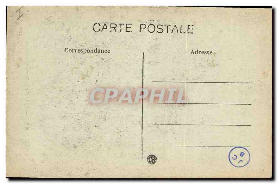 CPA Marseille Eglise des Reformes et Monument des Mobiles — Rückseite