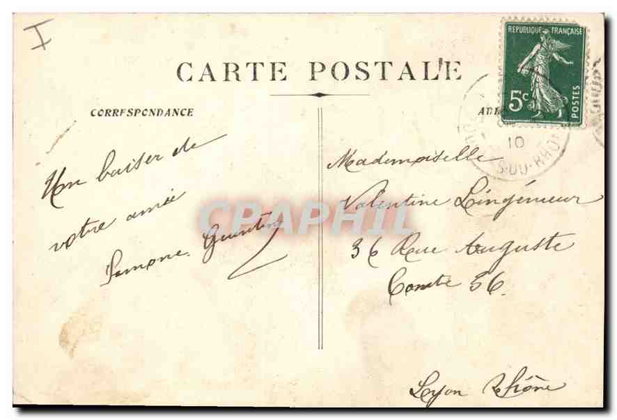 CPA Marseille L'Eglise St Vincent de Paul (Les Reformes) — Rückseite