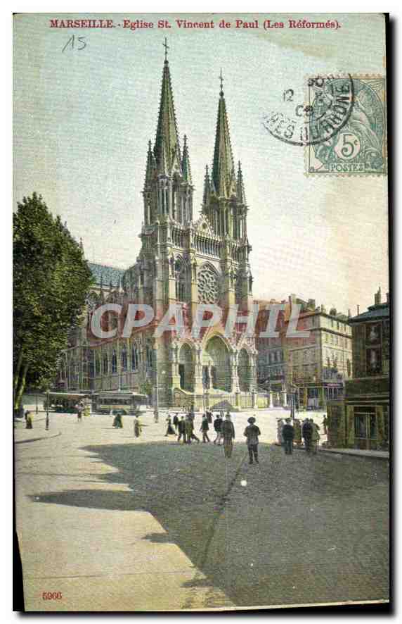 CPA Marseille Eglise St Vincent de Paul (Les Reformes)