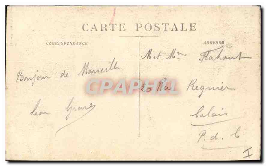 CPA Marseille L'Eglise St Vincent de Paul (Les Reformes) — Rückseite