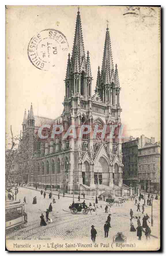 CPA Marseille L'Eglise Saint Vincent de Paul (Reformes)