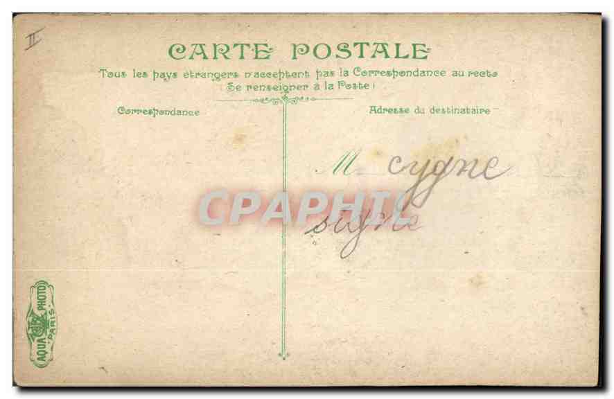 CPA Marseille L'Eglise des Reformes et le Monument de la Defense — Rückseite