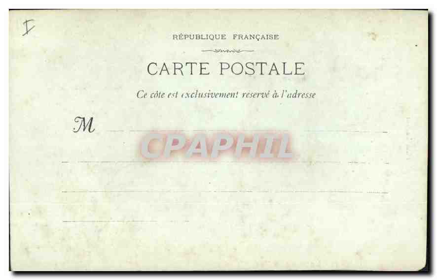 CPA Marseille Eglise des Reformes — Verso