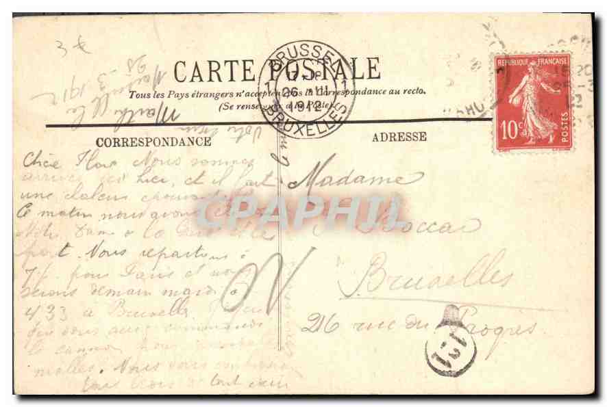 Marseille — Le Pont de la Fausse Monnaie — LL. n°240 — Verso