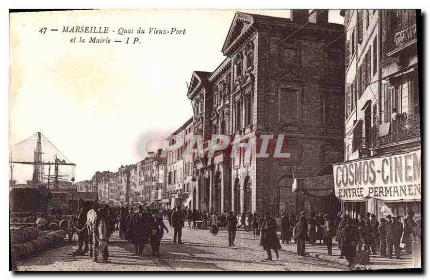 Marseille - Quai du Vieux-Port et la Mairie — 47 — I.P.