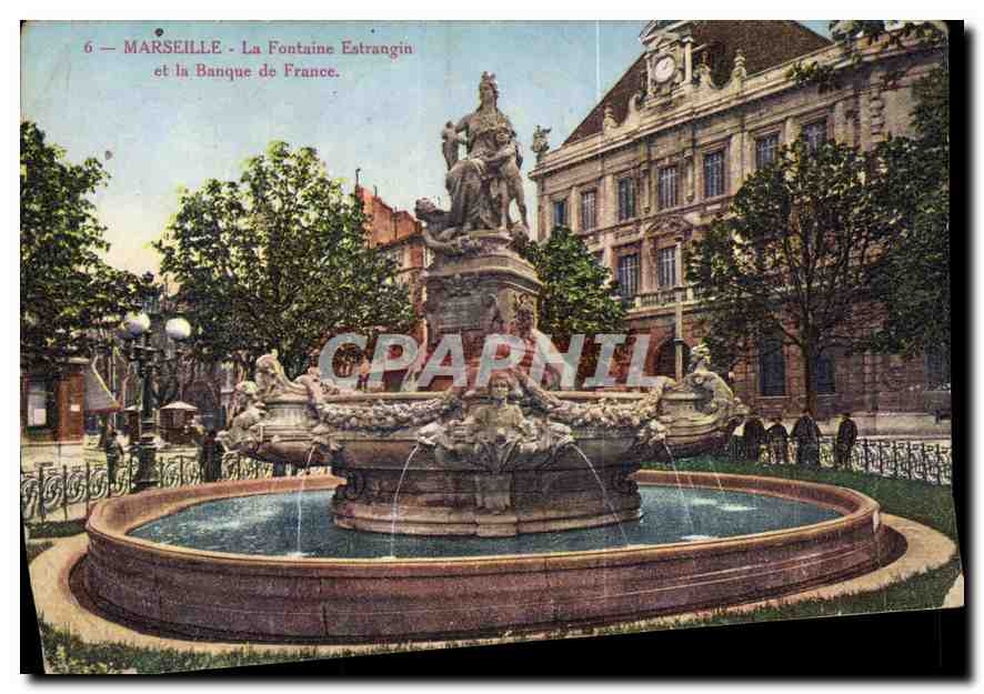Marseille - La Fontaine Estrangin et la Banque de France — Édition Nouvelles Galeries, n° 6