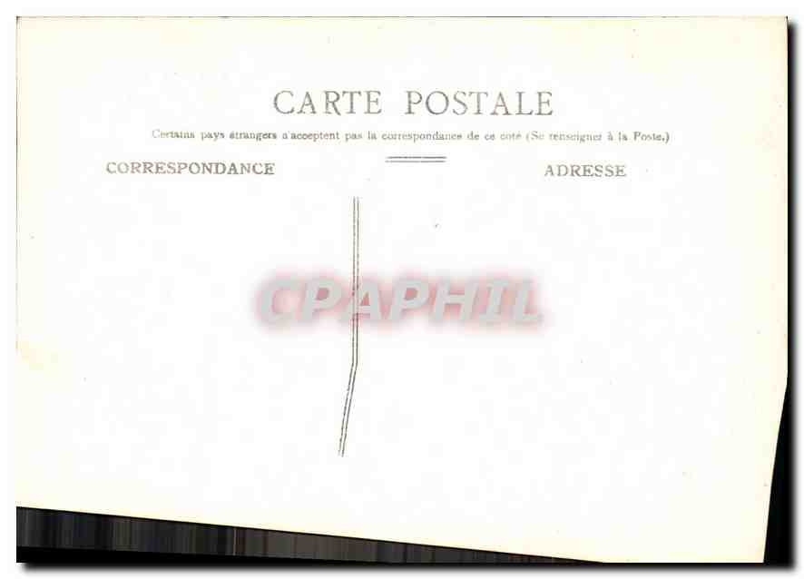CPA Marseille La Caisse d'Epargne — Verso