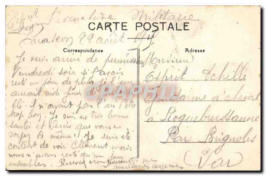Tarascon — L'Hôtel de Ville — Coll. L.A. — Reverso