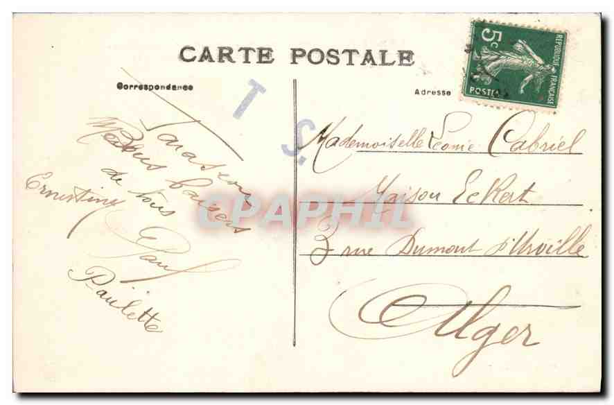CPA Tarascon Chateau dit du Roi Rene — Verso