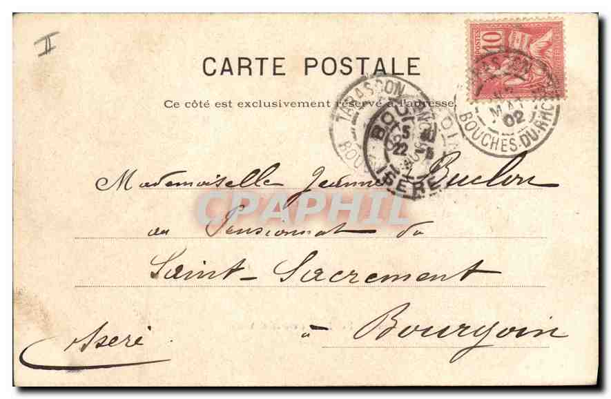 CPA Tarascon Le Chateau du Roi Rene — Rückseite
