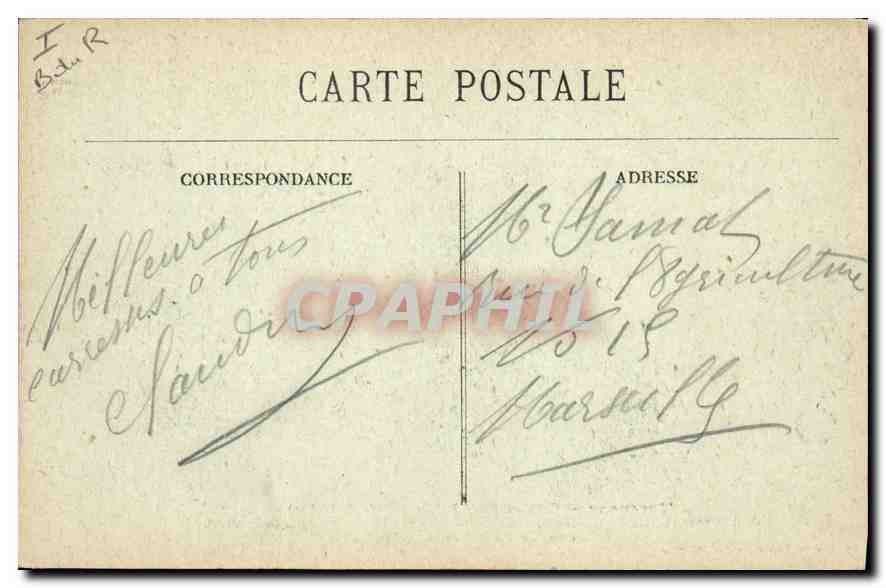 CPA Tarascon Chateau dit du Roi Rene — Verso