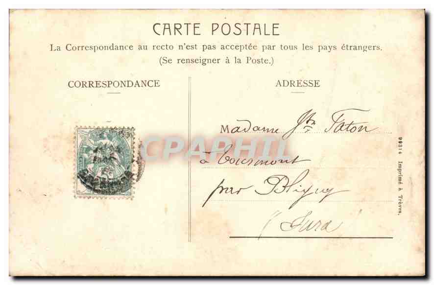 CPA Tarascon Chateau dit du Roi Rene — Verso