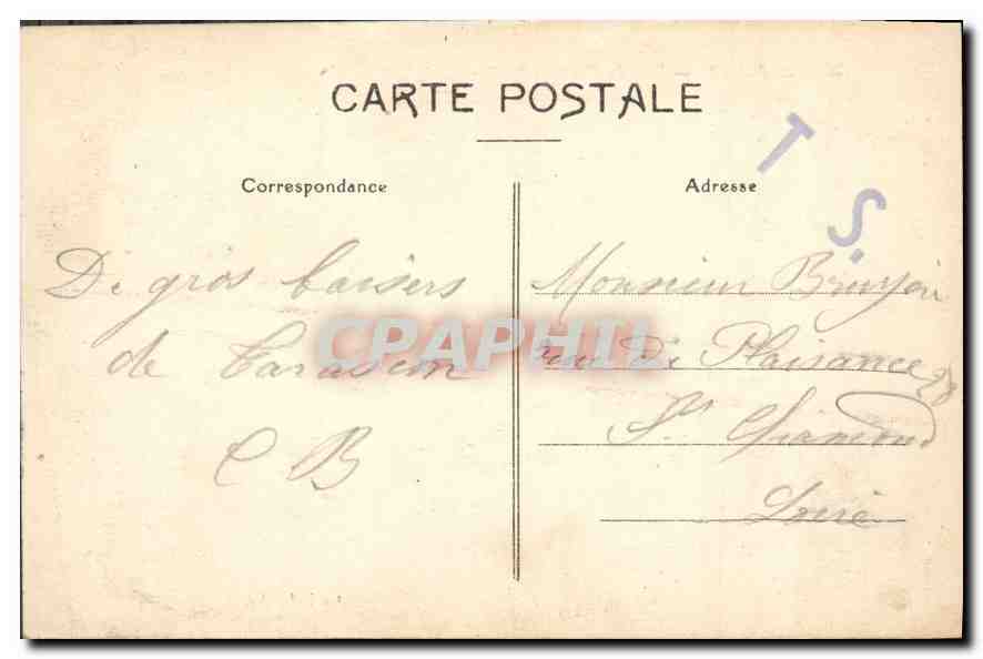 CPA Tarascon Vue du Chateau du Roi Rene le pont suspendu sur le Rhone et le clocher Sainte Marthe — Rückseite