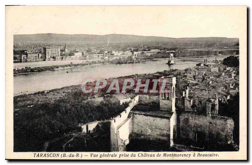Tarascon (B.-du-R.) — Vue générale prise du Château de Montmorency à Beaucaire