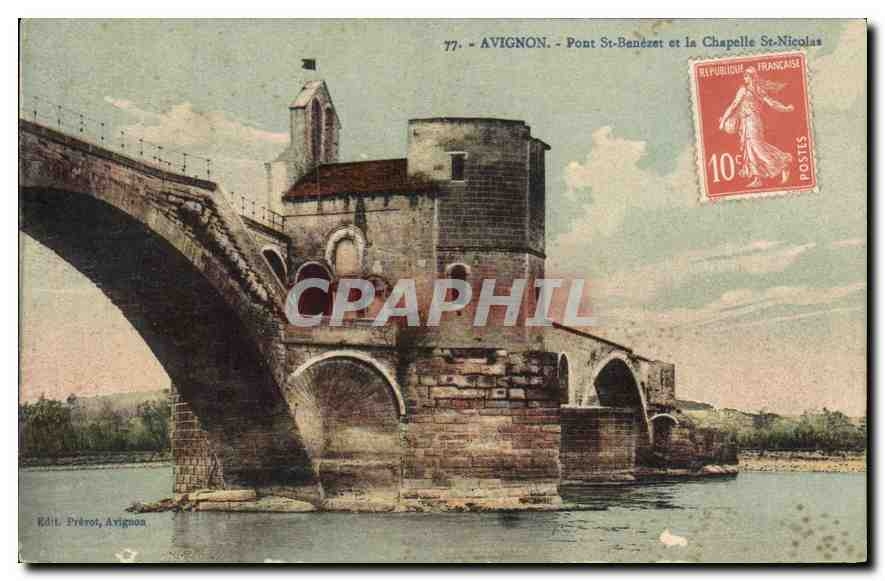 CPA Tarascon (B du R) Pont St Benezet