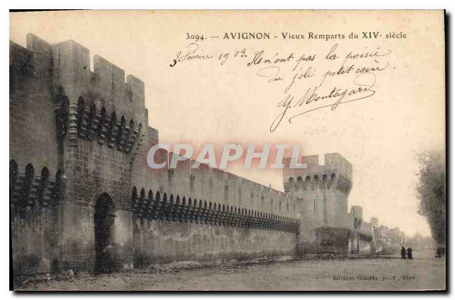 Avignon — Vieux Remparts du XIVe siècle — Édition Glitte, n° 3094