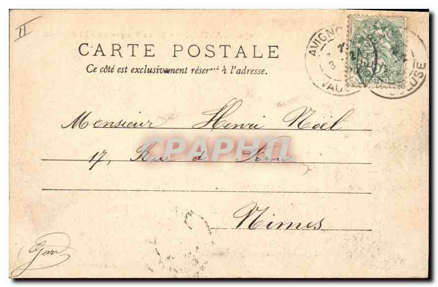 Avignon — Vieux Remparts du XIVe siècle — Édition Glitte, n° 3094 — Reverso