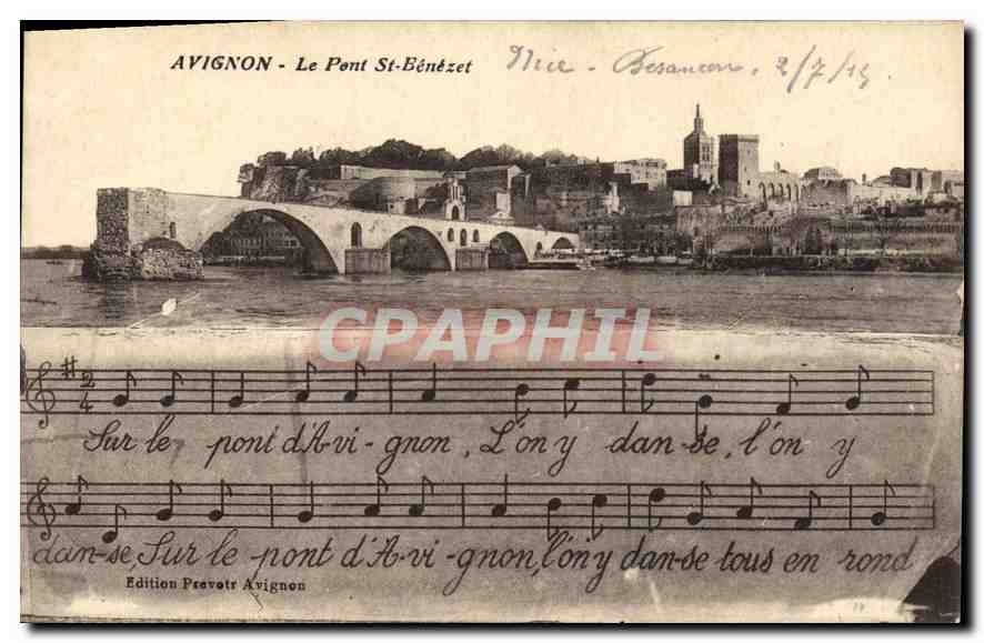 CPA Avignon (Vaucluse) Le Pont St Benezet