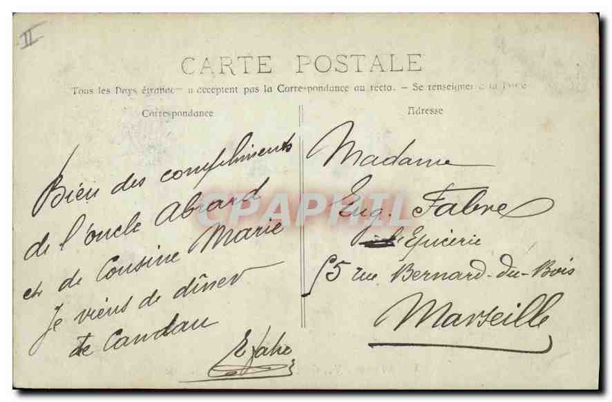 CPA Avignon (Vaucluse) Vue generale prise de la Barthelasse — Rückseite