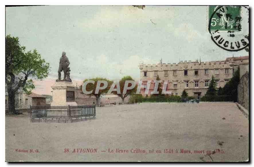 CPA Avignon (Vaucluse) Le Brave Crillou ne en 1541 a Murs