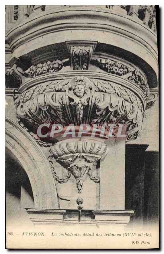 Avignon — La cathédrale, détail des tribunes (XVIIe siècle) — ND Phot, n° 108
